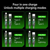 كابل USB C 4 في 1 بقوة 240 واط