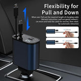 شاحن سيارة سريع قابل للسحب 